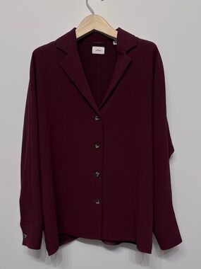 Aritzia Wilfred cardamon crepette freedom top sz s small worn once